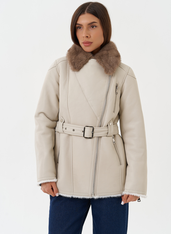 Дубленка "косуха" из эко кожи