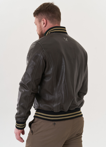 Мужская кожаная куртка "пилот"