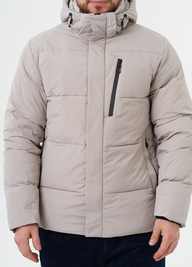 Зимний пуховик с капюшоном модель № 28396 универмаг малина