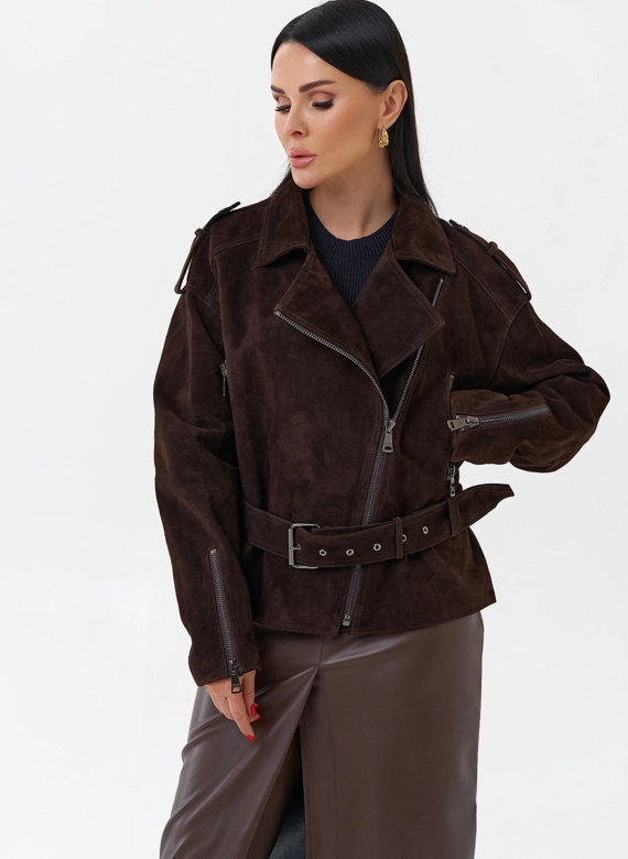 Куртка женская из замши фото