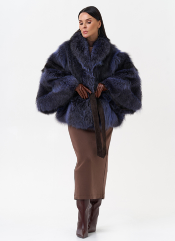 Шуба из енота летучая мышь