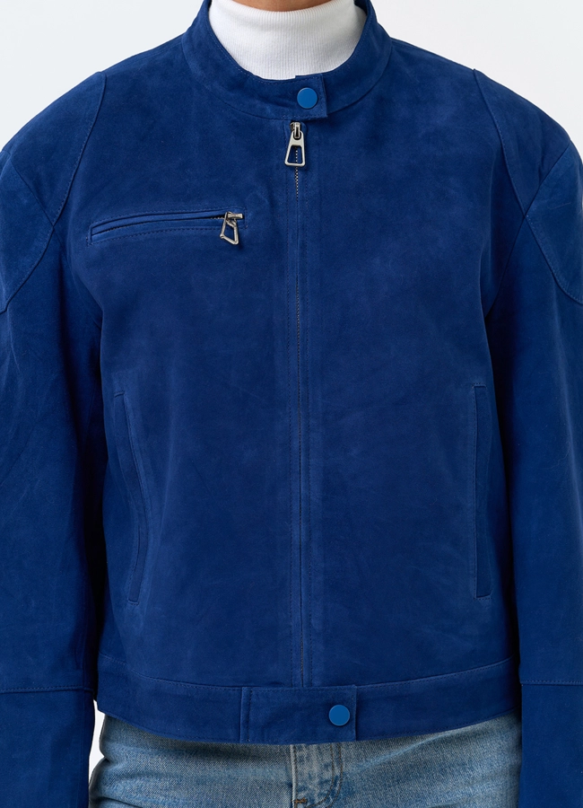 Женская куртка из замши модель № 34103 универмаг малина