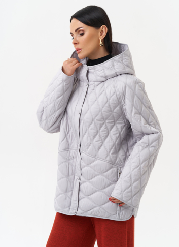 Женская стеганая куртка с капюшоном